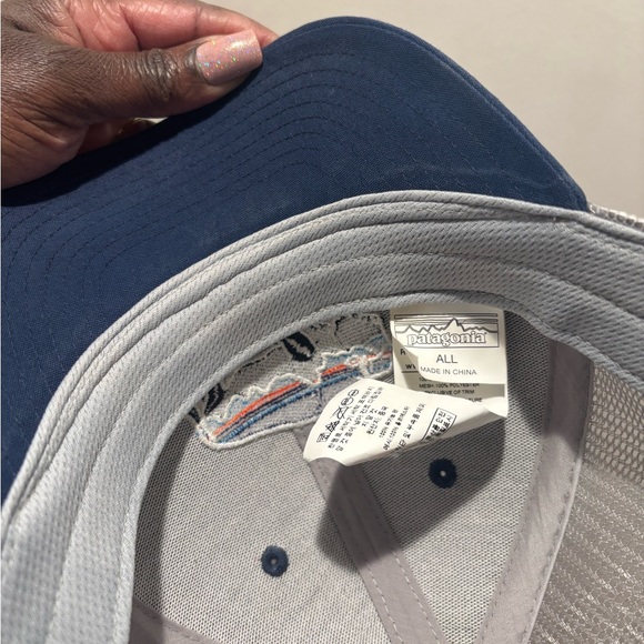 Patagonia Gray and Blue Buffalo Cap Baseball Cap Hat Unisex OS - Picture 6 of 7